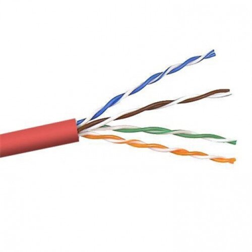 Belkin CAT5e Solid Bulk Cable Plenum - Red - 1000.0 - Feet