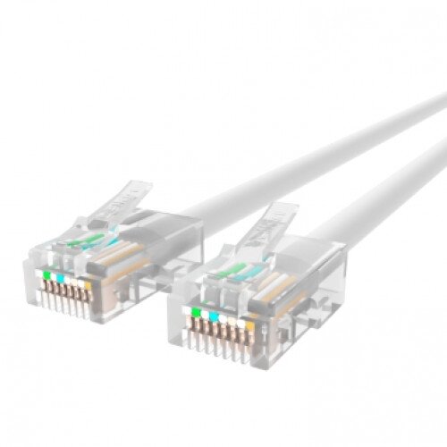 Belkin CAT6 Ethernet Patch Cable, RJ45, M/M - White - 5.0 - Feet