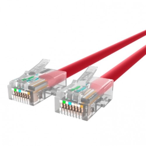 Belkin CAT6 Ethernet Patch Cable, RJ45, M/M - Red - 6.0 - Inches