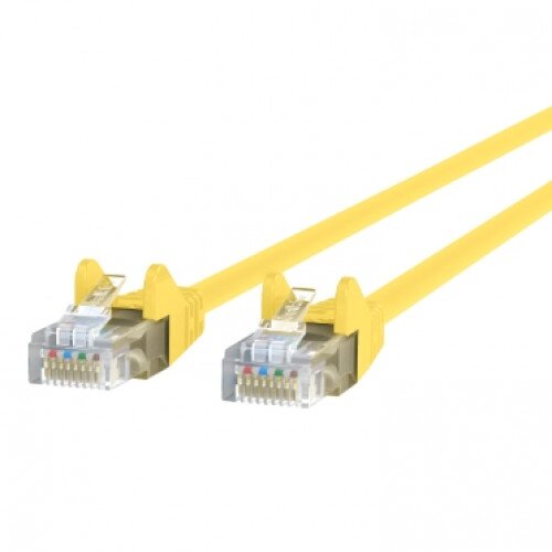 Belkin CAT6 Ethernet Patch Cable Snagless, RJ45, M/M - Yellow - 15ft