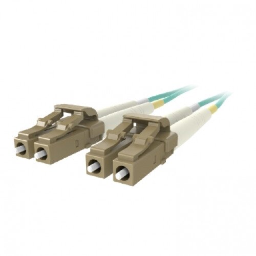Belkin Fiber Optic Cable; 10GB Aqua Multimode LC/LC Duplex MMF, 50/125 OM3 - 4.0 - Meters