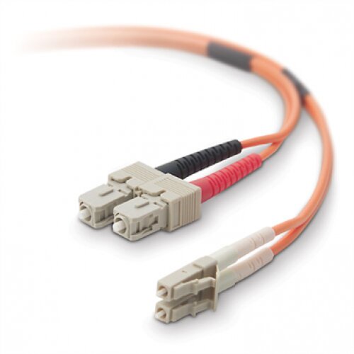 Belkin Fiber Optic Cable; Multimode LC/SC Duplex MMF, 62.5/125 - 1.0 - Meters