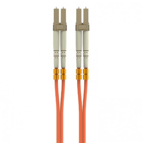 Belkin Fiber Optic Cable; Orange Multimode LC/LC Duplex, 50/125 OM2 - 10.0 - Meters