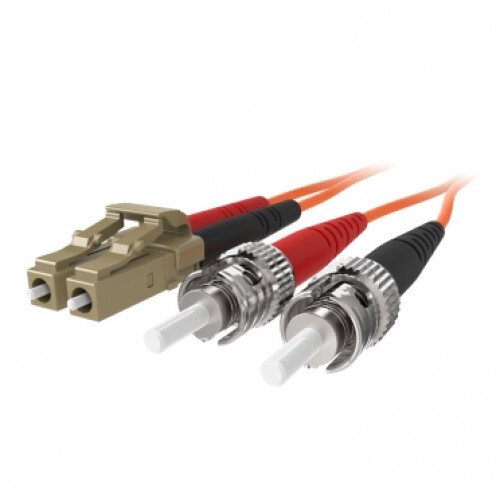 Belkin Fiber Optic Cable; Orange Multimode LC/ST Duplex, 50/125 OM2