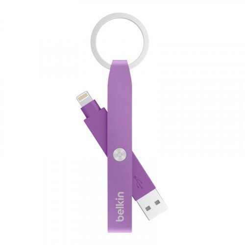 Belkin MIXIT Lightning to USB Keychain - Purple