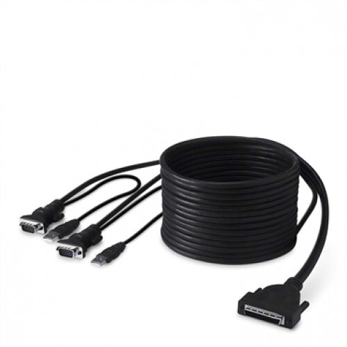Belkin OmniView Dual-Port Cable VGA & USB - 12.0 - Feet
