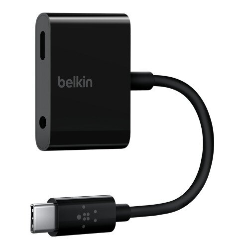 Belkin RockStar 3.5mm Audio + USB-C Charge Adapter
