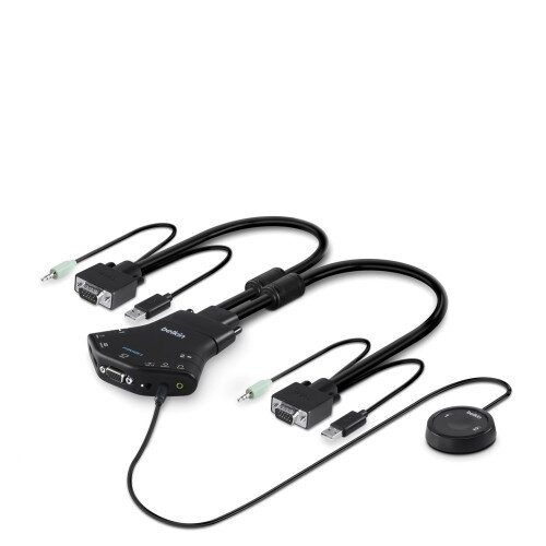 Belkin Secure Flip 2-Port VGA KVM w/Audio and Remote Controller