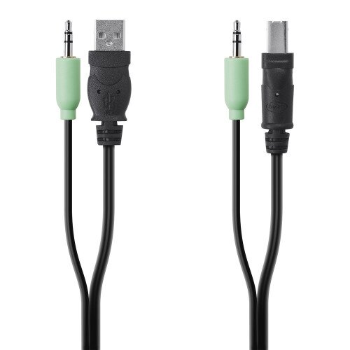 Belkin TAA USB/AUD SKVM CBL USB A/B 3.5mm AUDIO