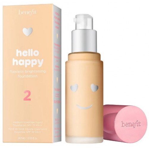 Benefit Cosmetics Hello Happy Flawless Brightening Foundation - Full - 2 Light Warm