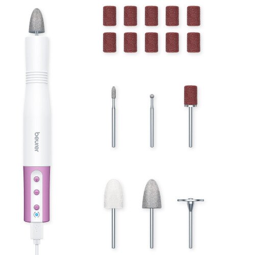 Beurer MP52, Travel 17-Piece Professional Nail Drill for Manicure/Pedicure Kits