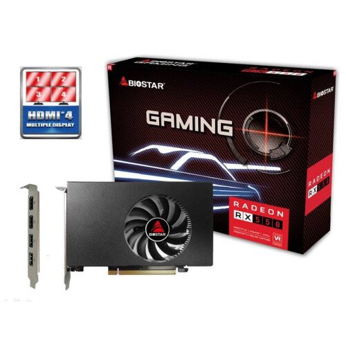 BIOSTAR AMD Radeon RX550 4GB 128Bit Graphics Card