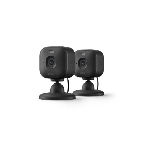 Blink Mini 2K+ Plug-in Home & Pet Security Camera - 2-Pack - Black