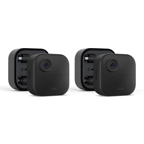 Blink Outdoor 4 (4th Gen) Wire-Free Smart Security Camera with Battery Extension Pack - 2-Pack