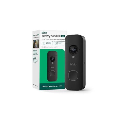 Blink Video Battery Doorbell 2K+ - Black