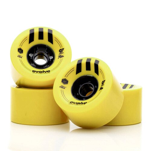 Boosted Evolve Skateboards GTR Series 2 Bamboo 2 in 1 Wheels - Yellow
