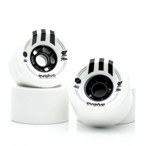 Boosted Evolve Skateboards GTR Series 2 Carbon Street Wheels - White