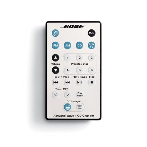 Bose Acoustic Wave Music System II With 5-CD Changer Remote - Platinum White