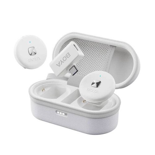 BOYA Omic Dual-Channel Stylish Wireless Microphone - USB-C RX - White