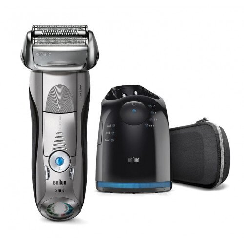 Braun Series 7 7898cc Wet & Dry Shaver with SmartCare Center and Travel Pouch