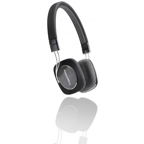 Bowers & Wilkins P3 On-Ear Wired Headphones - Black