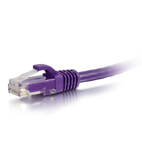 C2G Cat6a Snagless Unshielded (UTP) Ethernet Network Patch Cable - Purple - 15 FT