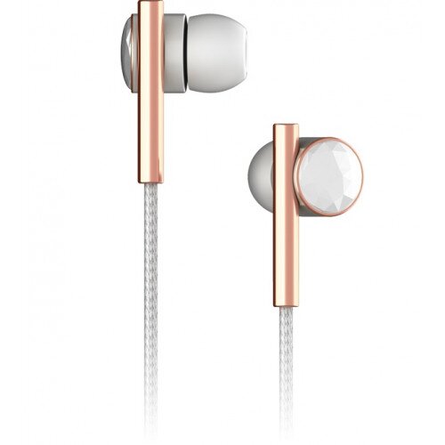 Caeden Linea No2 In-Ear Wired Headphones - Ceramic & Rose Gold