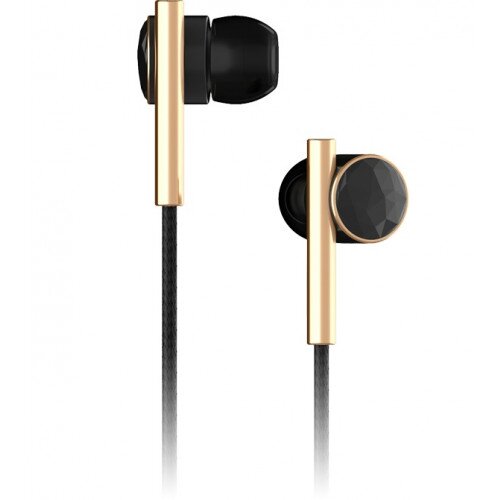 Caeden Linea No2 In-Ear Wired Headphones - Carbon & Gold
