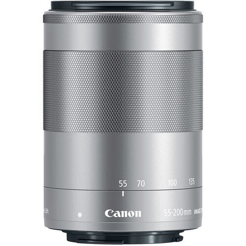 Canon EF-M 55-200mm f/4.5-6.3 IS STM Digital Camera Lens - Silver
