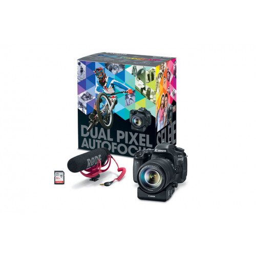 Canon EOS 80D Video Creator Kit EF-S 18-135mm IS USM Lens, Power Zoom Adapter, Microphone & 32GB SDHC Card