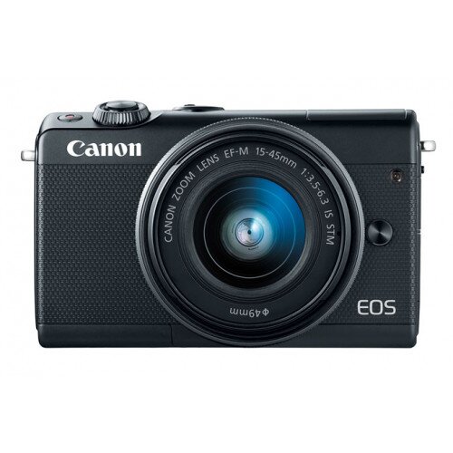 Canon EOS M100 Mirrorless Camera EF-M 15-45mm IS STM Kit - Black