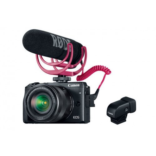 Canon EOS M3 EF-M 18-55 IS STM Video Creator Kit + EVF-DC1 Electronic Viewfinder
