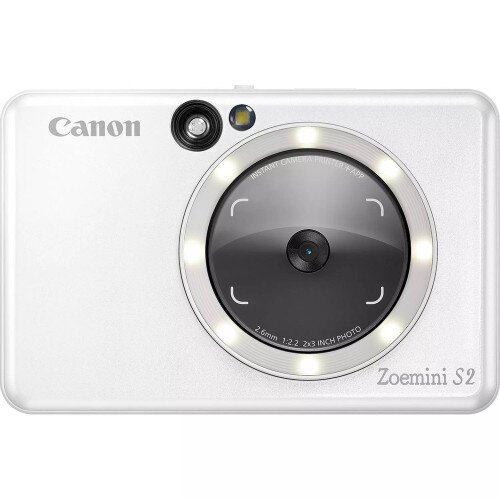 Canon Zoemini S2 Instant Camera Colour Photo Printer - Pearl White