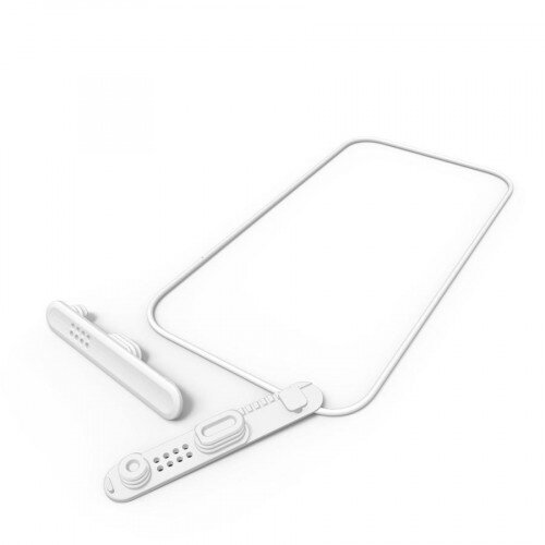 Catalyst 2 Plugs + 1 O-ring Case For iPhone 6/6S - White & Mist Gray