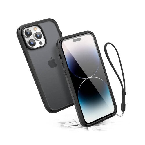 Catalyst Influence Drop Proof Lanyard Case for iPhone 14 Pro Max - Stealth Black