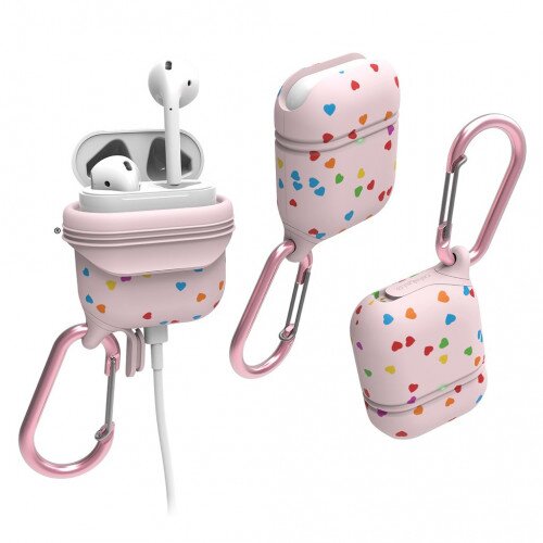 Catalyst Waterproof Case For Airpods Special Edition - Pink with Hearts