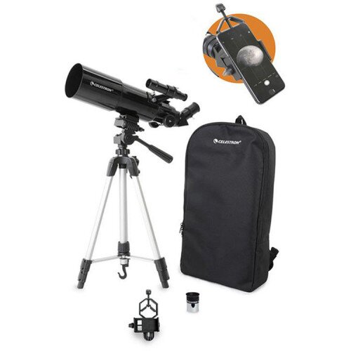 Celestron Travel Scope 80 Portable Telescope W/ Smartphone Adapter