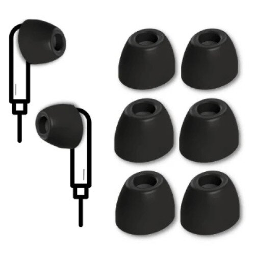 Comply 500 Series Foam Ear Tips - S/M/L (1 Pair Each) - Oval TOZ-500 - NO TechDefender
