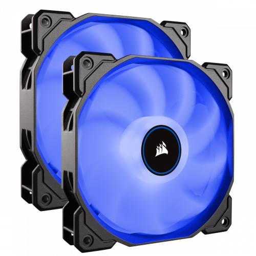 Corsair Air Series AF120 LED (2018) Case Fan - Blue - Twin Pack - 140mm x 25mm