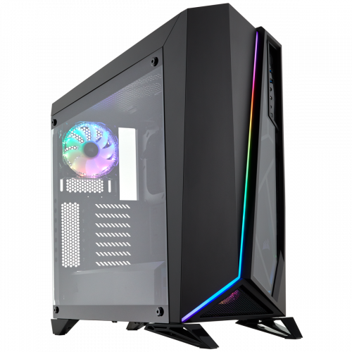 Corsair Carbide Series Spec-Omega RGB Mid-Tower Tempered Glass Gaming Computer Case - Black