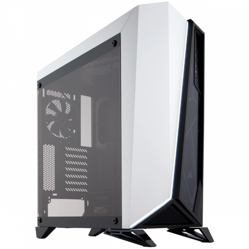Corsair Carbide Series Spec-Omega Tempered Glass Mid-Tower ATX Gaming Computer Case - Black/White