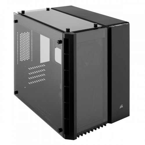 Corsair Crystal Series 280X Tempered Glass Micro ATX Computer Case - Black