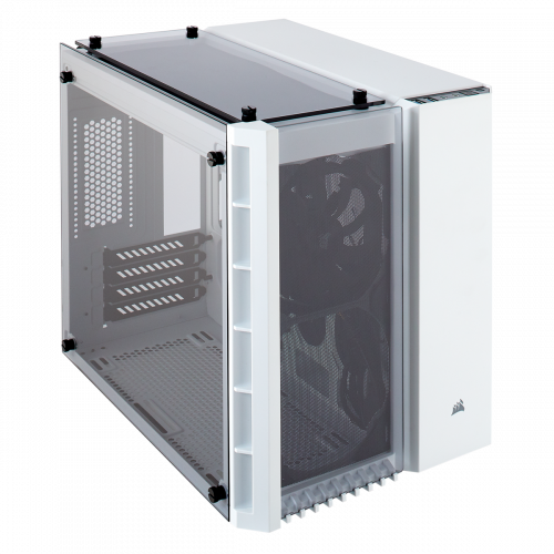 Corsair Crystal Series 280X Tempered Glass Micro ATX Computer Case - White