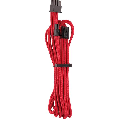 Corsair Premium Individually Sleeved PCIe Cables (Single Connector) Type 4 Gen 4 - Red