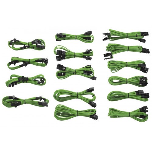 Corsair Professional Individually sleeved DC Cable Kit, Type 3 (Generation 2) - Green