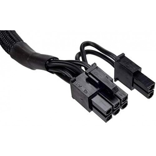 Corsair Type 4 Sleeved PCIe cable with pigtail connector and capacitors for Type 4