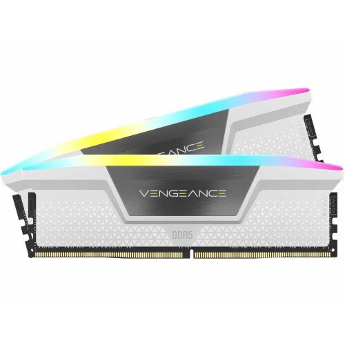 Corsair Vengeance RGB 32GB (2x16GB) DDR5 DRAM 7200MT/s CL34 Memory Kit - White
