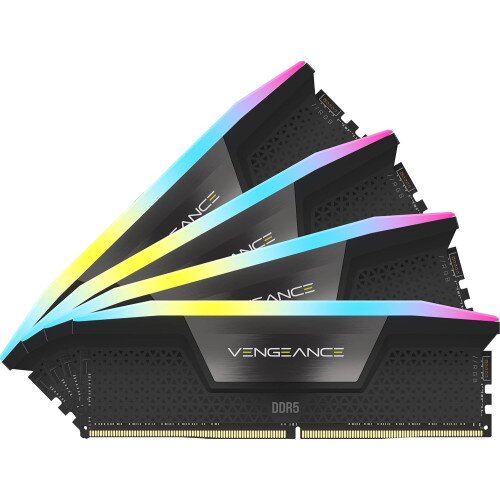 Corsair Vengeance RGB 192GB (4x48GB) DDR5 DRAM 5200MT/s CL38 Memory Kit - Black