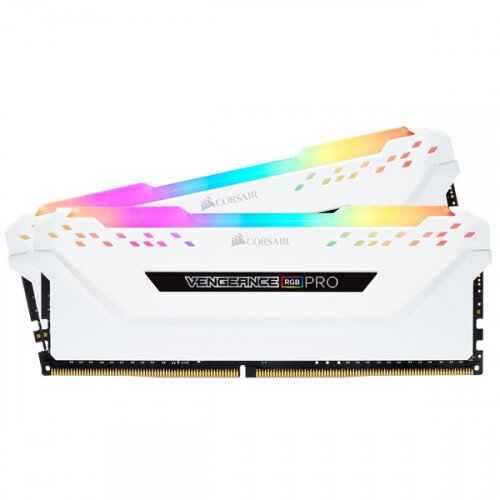 Corsair VENGEANCE RGB PRO DDR4 DRAM Memory Kit - White - 16GB Kit (2 x 8GB) - 3200MHz CL16