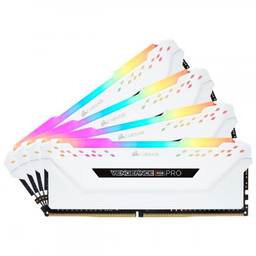 Corsair VENGEANCE RGB PRO DDR4 DRAM Memory Kit - White - 64GB Kit (4 x 16GB) - 3600MHz CL18